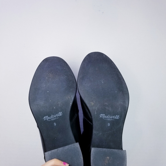 🌸 Madewell | Leather Ankle Heel Boots‎ 9 - Picture 11 of 13